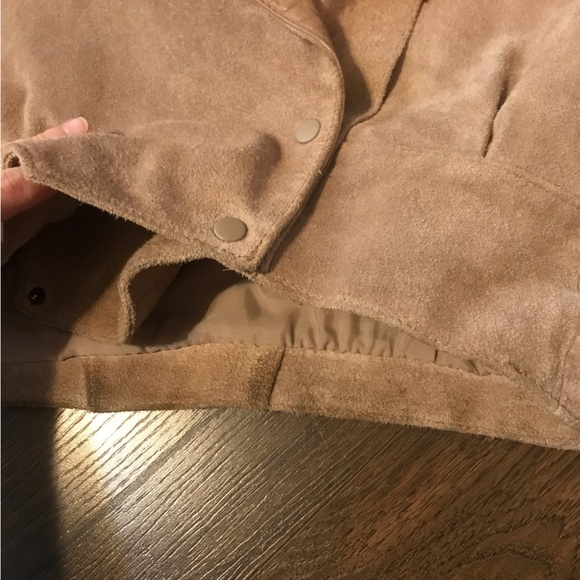 G-III VINTAGE tan leather fringe jacket - Picture 12 of 14